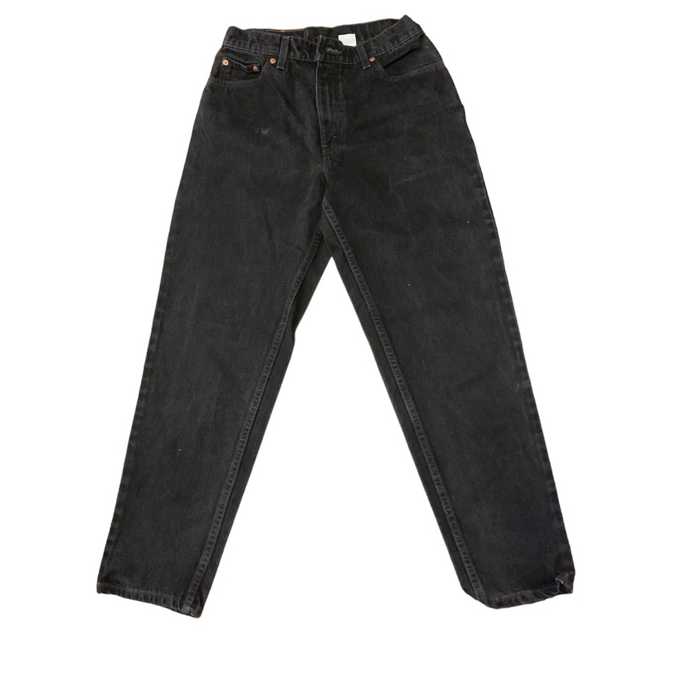 Vintage Levi’s 550 Relaxed Fit Tapered Leg Size 10 Pet. Black Jeans (28x28)